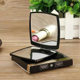 Women’s Travel Makeup Mirror Portable Compact Mirror with LED Light for Beauty On-the-Go